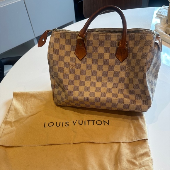 Louis Vuitton Speedy 30 in Damier Azur - Picture 1 of 10